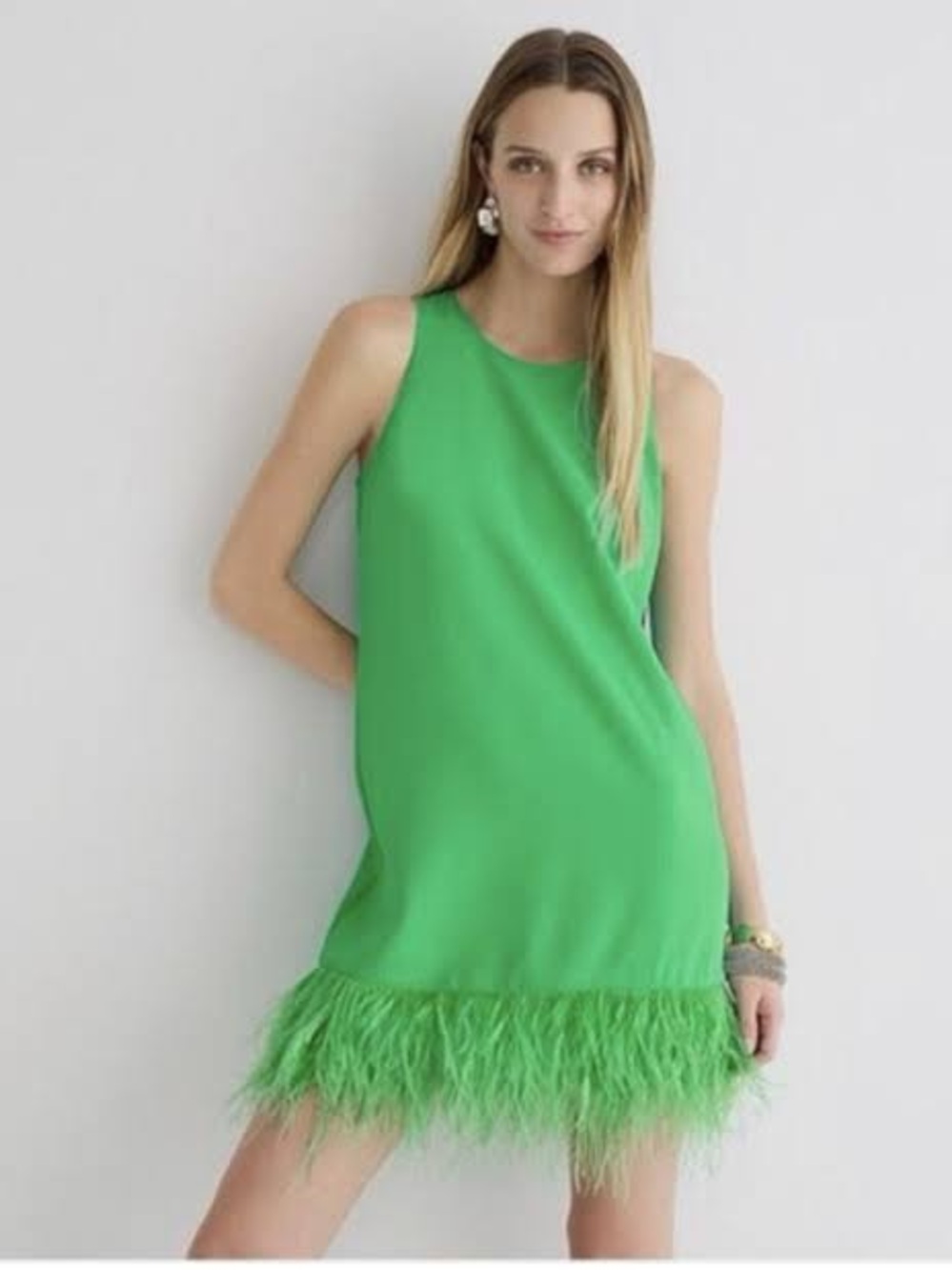 J. Crew Emerald Green Sleeveless Crewneck Shell